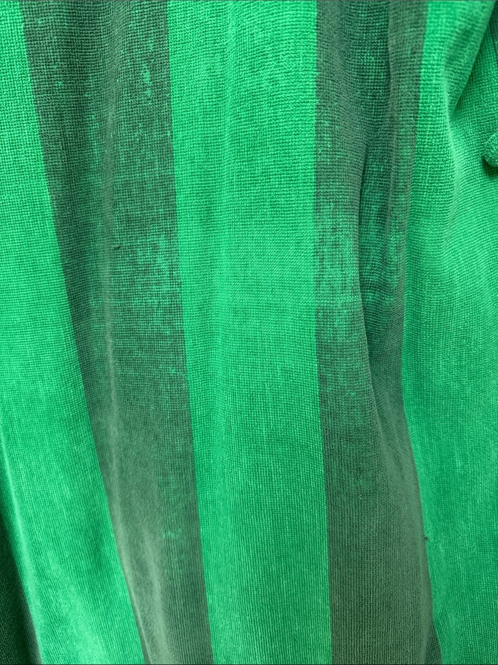 Men's Green Terry Robe Lacoste Bathrobe - Picture 6 of 7